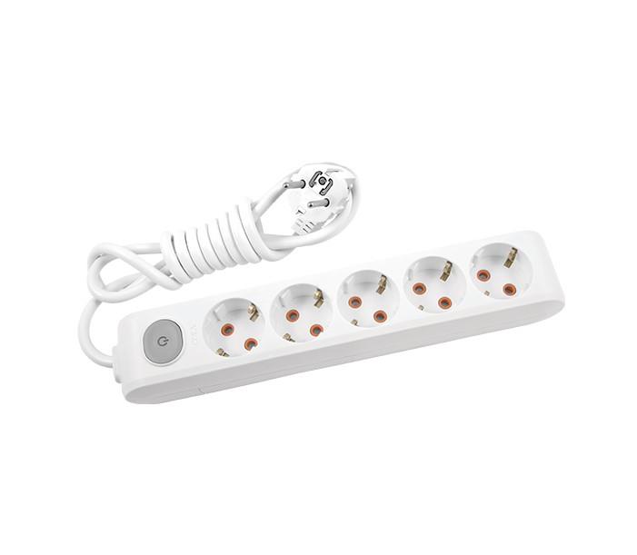 Viko Multi-let Beşli Priz Anahtarlı Topraklı Kablolu Ç. K. 2 Metre Beyaz