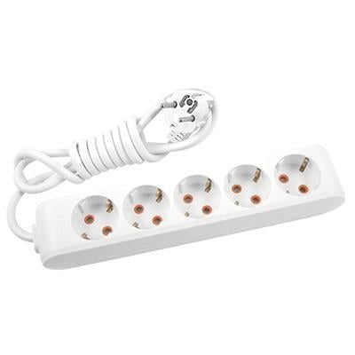 Viko Multi-let Beşli Priz Topraklı Kablolu Ç. K. 2 Metre Beyaz