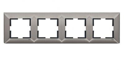 Viko Trenda Metal Inox Dörtlü Çerçeve