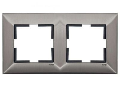 Viko Trenda Metal Inox İkili Çerçeve