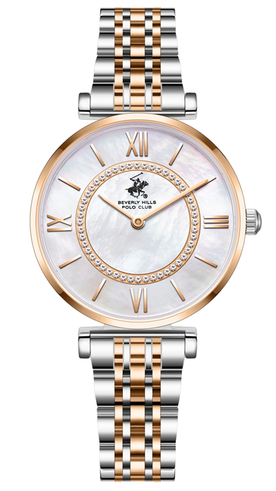 Beverly Hills Polo Club BP3853X.520 Rose Gold Gümüş Çelik Kadın Kol Saati.