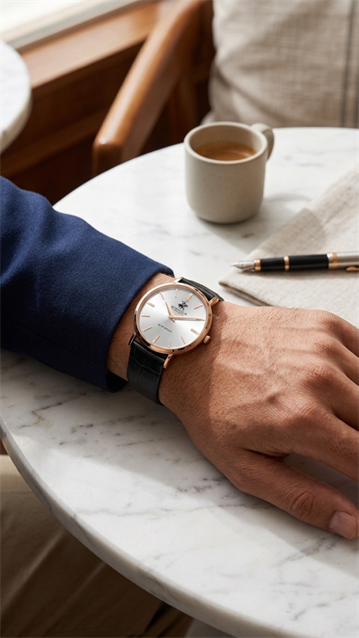 Beverly Hills Polo Club BP3885X.431 Gümüş Kadran Siyah Deri Kordon Rose Gold Erkek Kol Saati