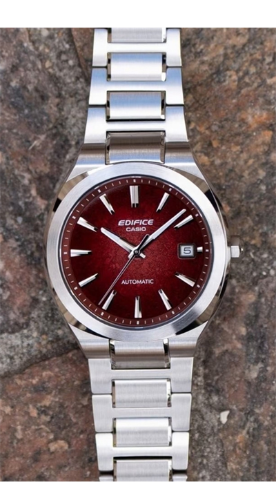 Casio Edifice EFK-200D-4ADR Otomatik Erkek Kol Saati – Bordo Kadran