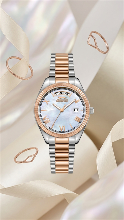 Slazenger SL.09.2338.4.12 Rose Gold Gümüş Çelik Kadın Kol Saati  Kopyala