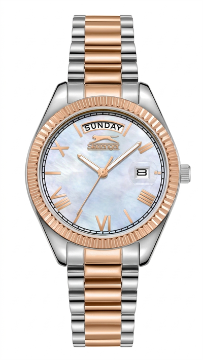 Slazenger SL.09.2338.4.12 Rose Gold Gümüş Çelik Kadın Kol Saati  Kopyala