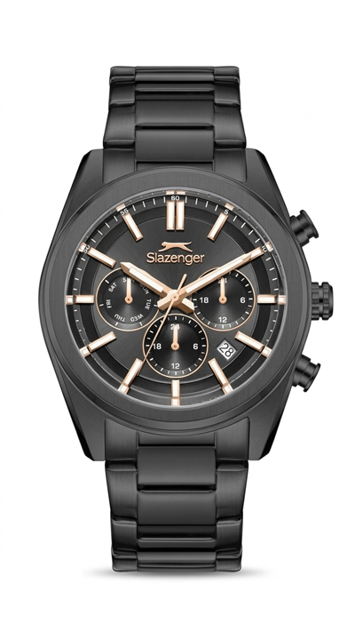 Slazenger SL.09.2554.2.05 Füme Çelik Kordonlu Erkek Kol Saati