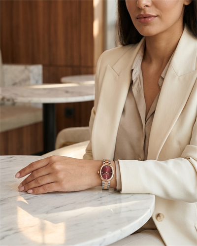 Wainer WA.18130-E Swiss Made Bordo Kadran Kadın Kol Saati