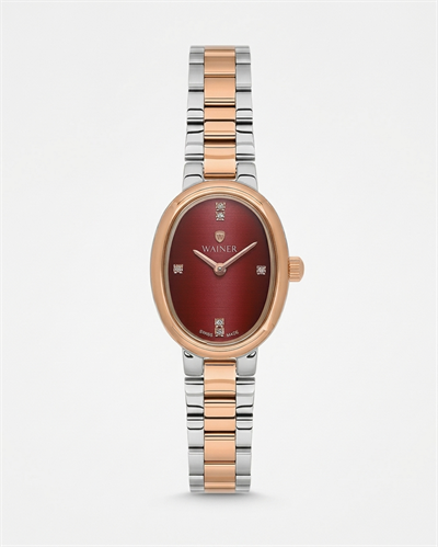 Wainer WA.18130-E Swiss Made Bordo Kadran Kadın Kol Saati