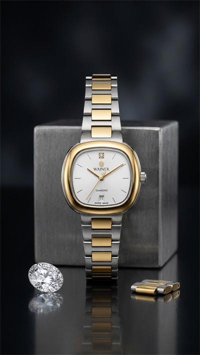 Wainer WA.18100-B Swiss Made Taş Detaylı Kadın Kol Saati
