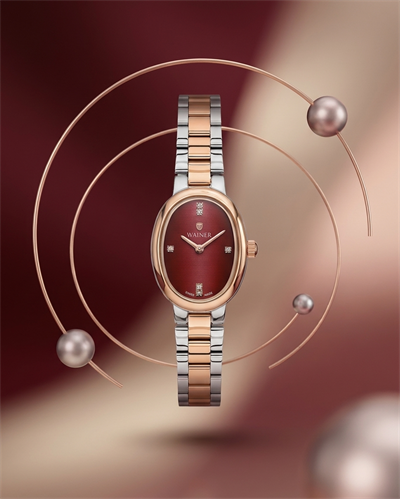 Wainer WA.18130-E Swiss Made Bordo Kadran Kadın Kol Saati