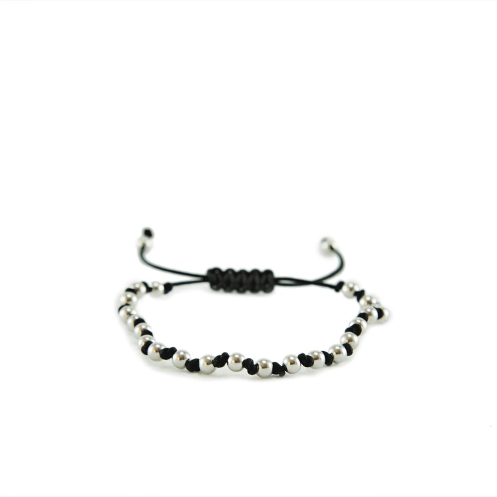 Silver Thin Makrome Bileklik