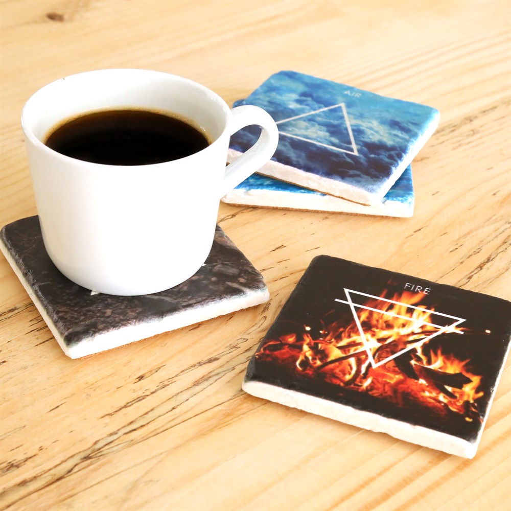 Taş Bardak Altlığı Seti