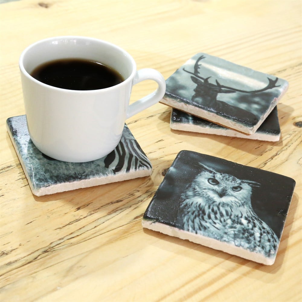 Taş Bardak Altlığı Seti