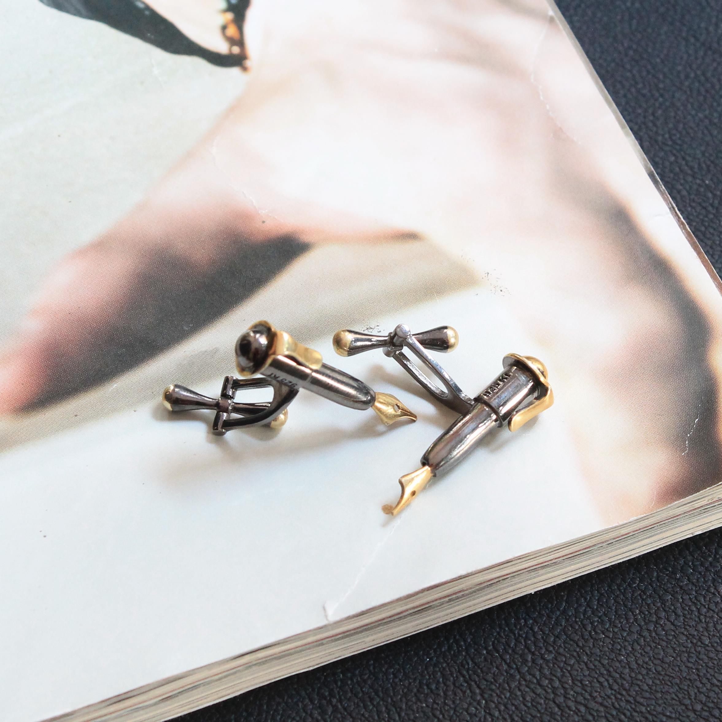 Gümüş Kol Düğmesi - Poenaru