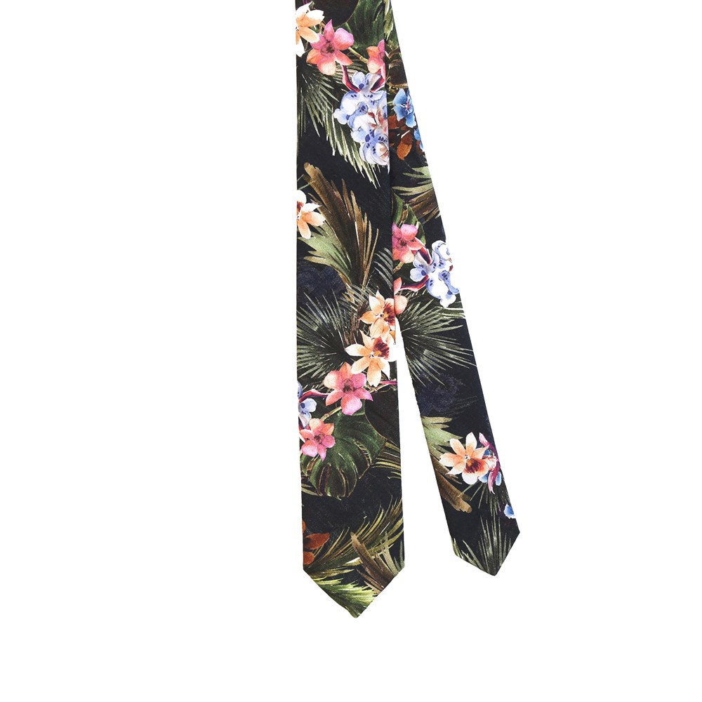 Çiçek Desenli Kravat
