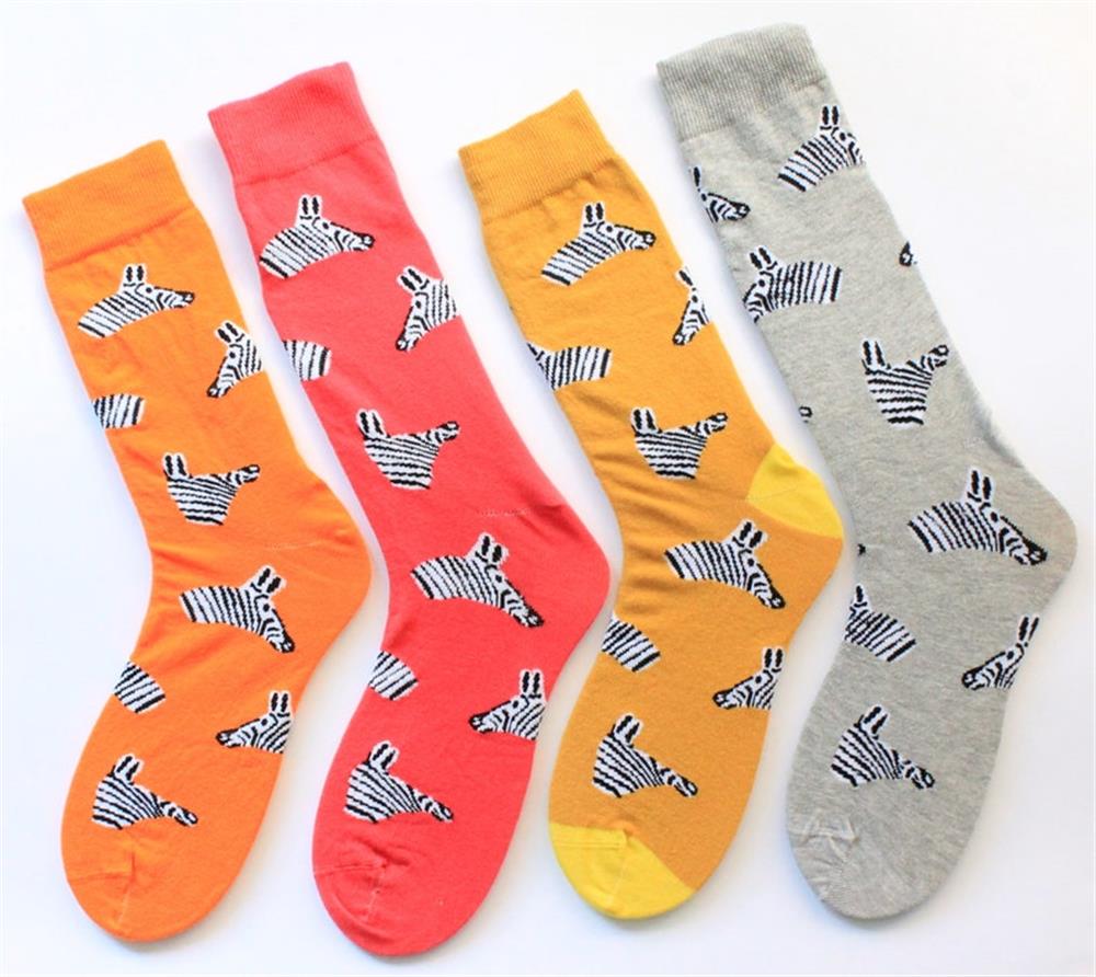 4lü Zebra Desenli Çorap Hediye Seti