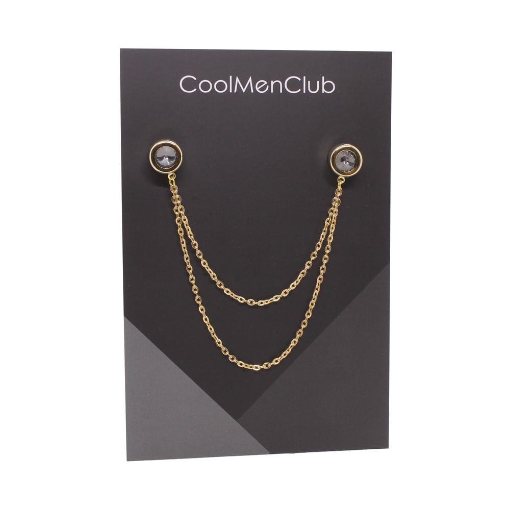 5 Taşlı Gömlek Yaka İğnesi