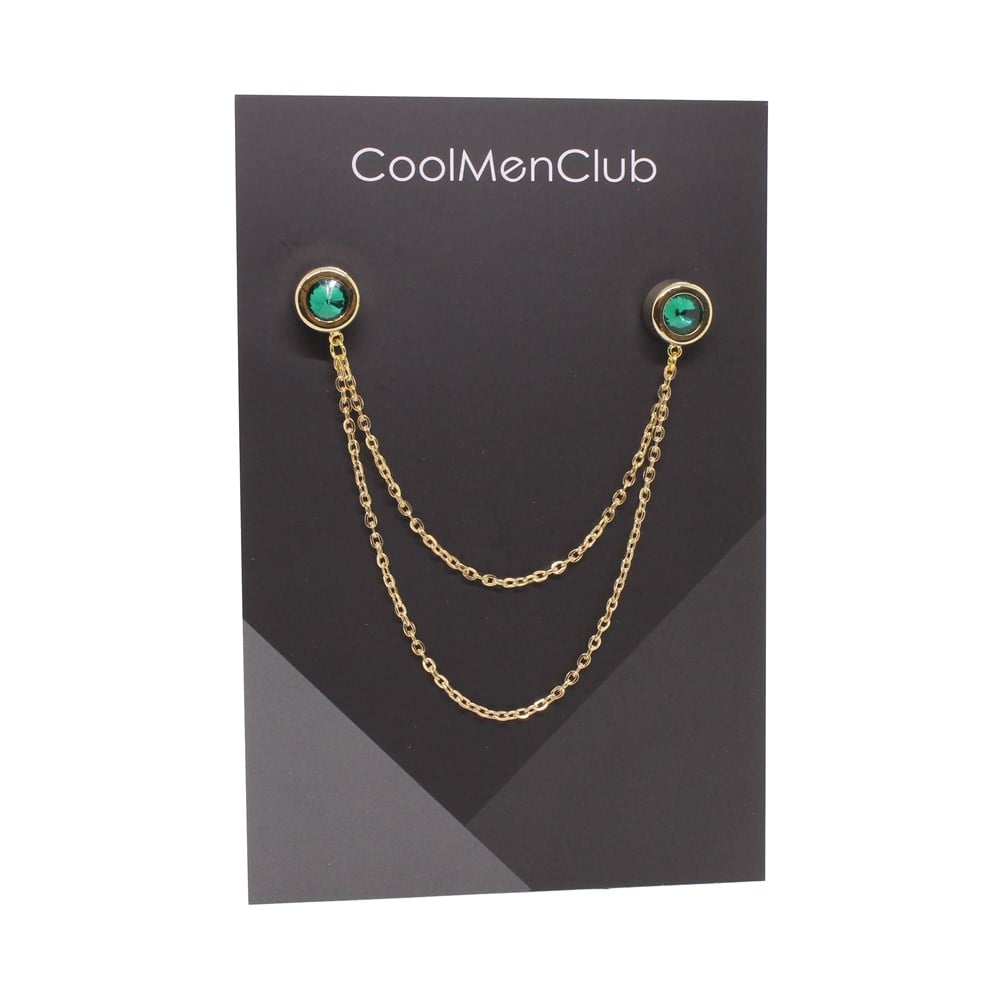 5 Taşlı Gömlek Yaka İğnesi