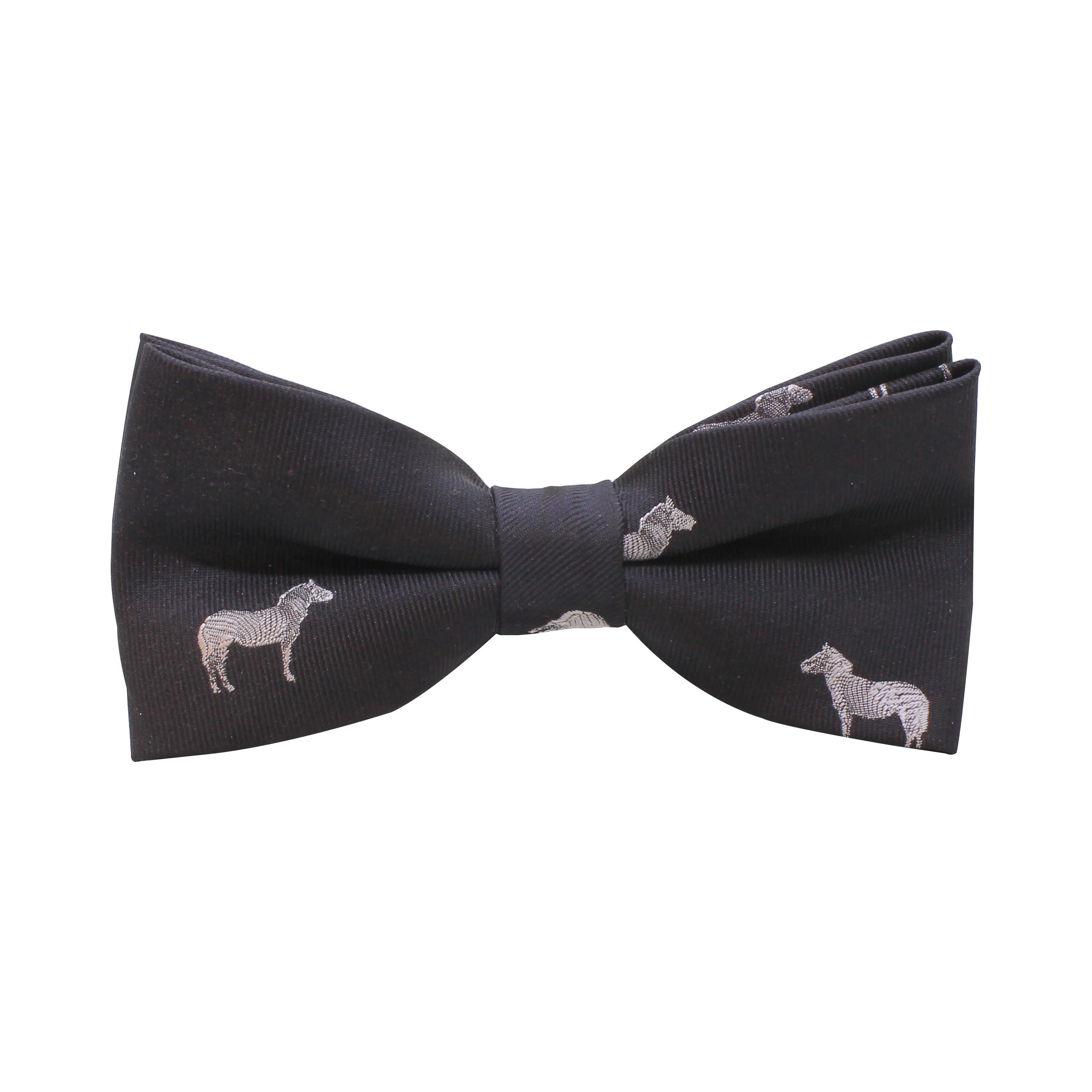 Zebra Desenli Siyah Papyon