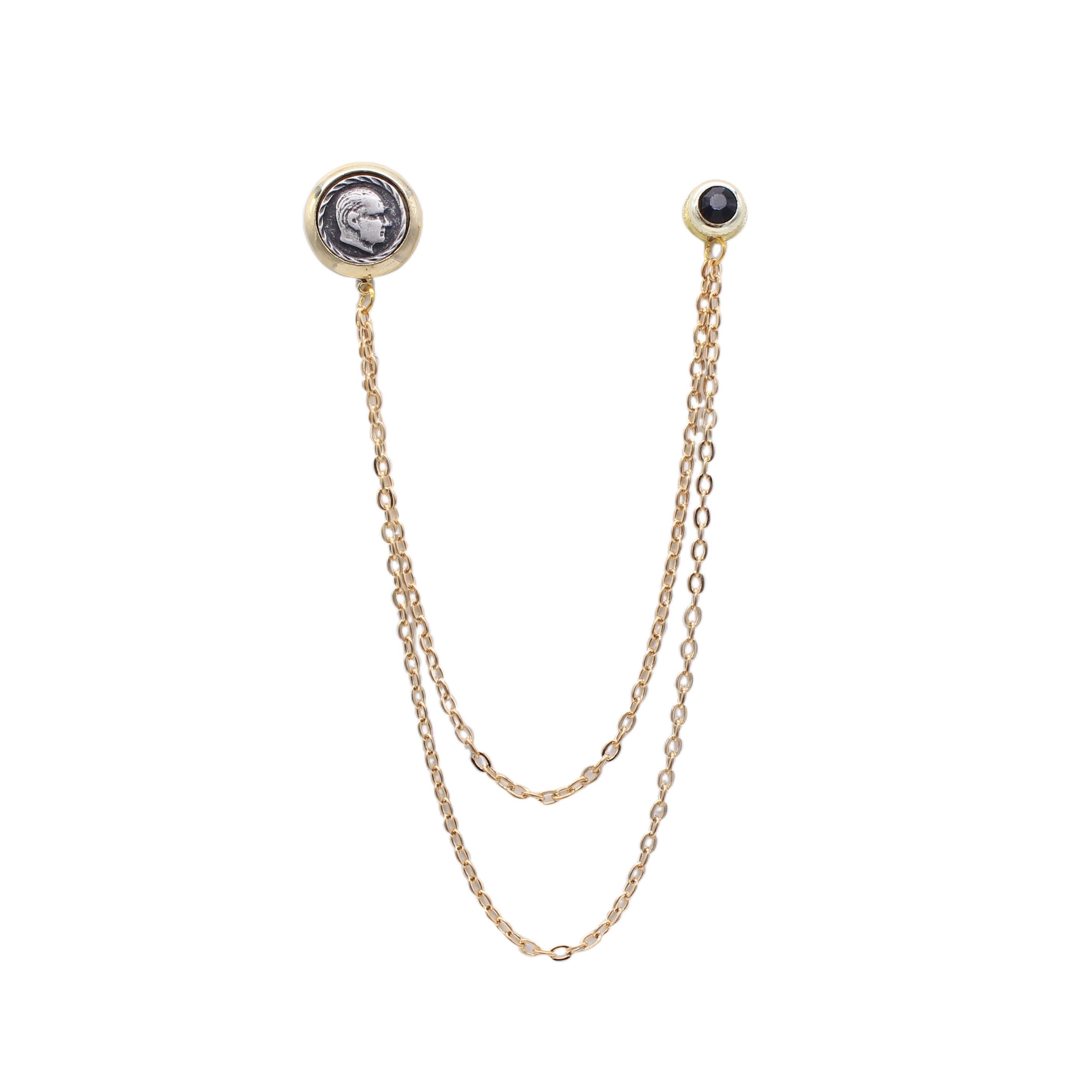 Atatürk Figürlü Ceket Yaka İğnesi