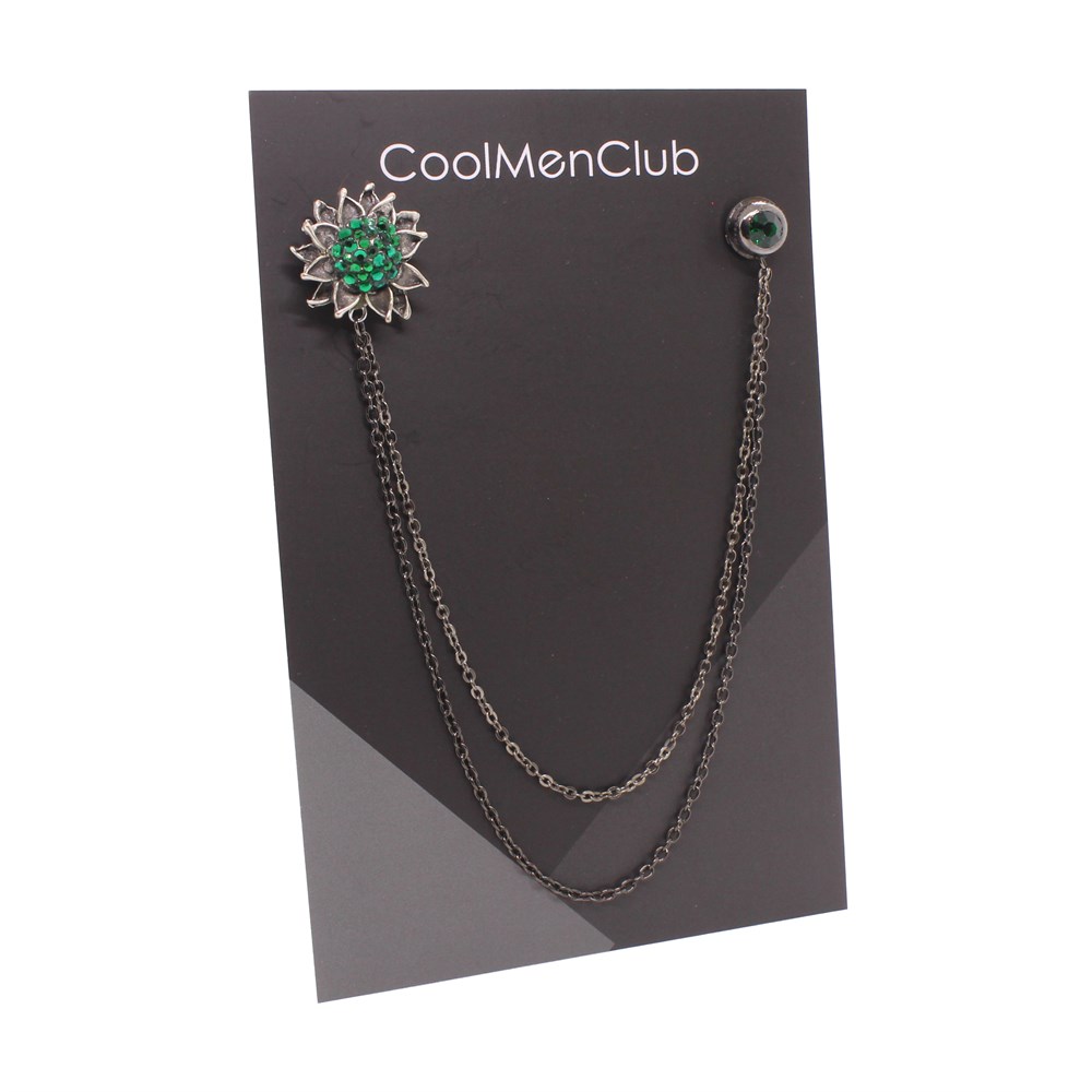 Çiçek Figürlü Ceket Yaka İğnesi