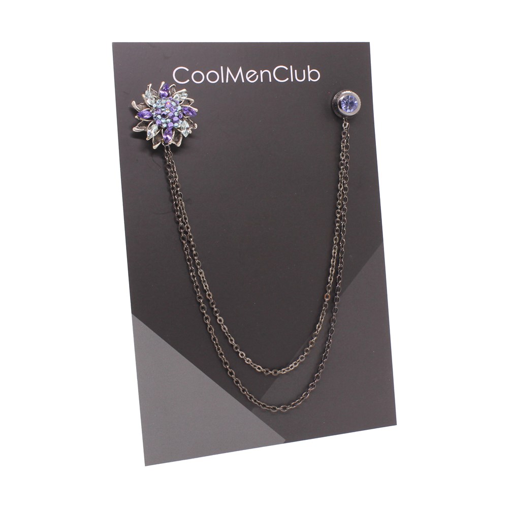 Çiçek Figürlü Ceket Yaka İğnesi