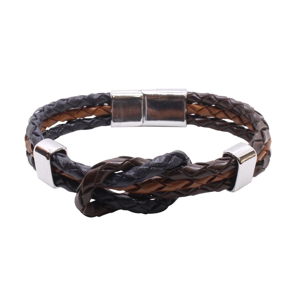 Leather Cool SeriesCMC8992Çelik Deri Bileklik
