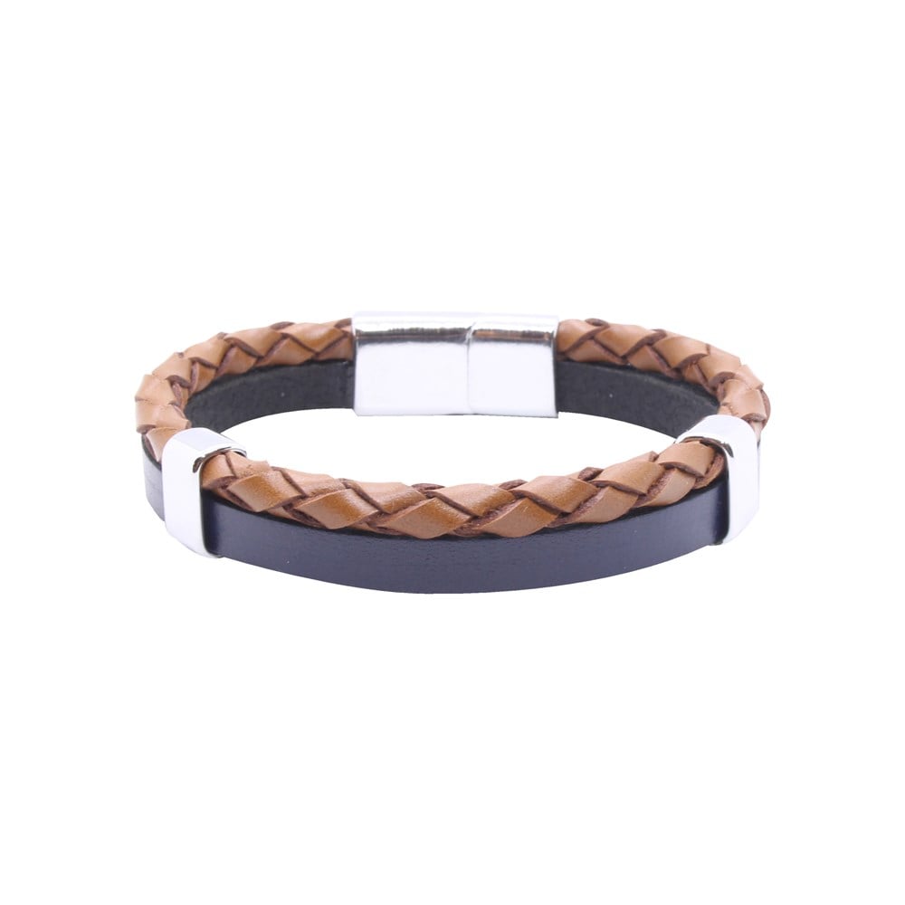 Leather Cool SeriesCMC8261Çelik Deri Bileklik