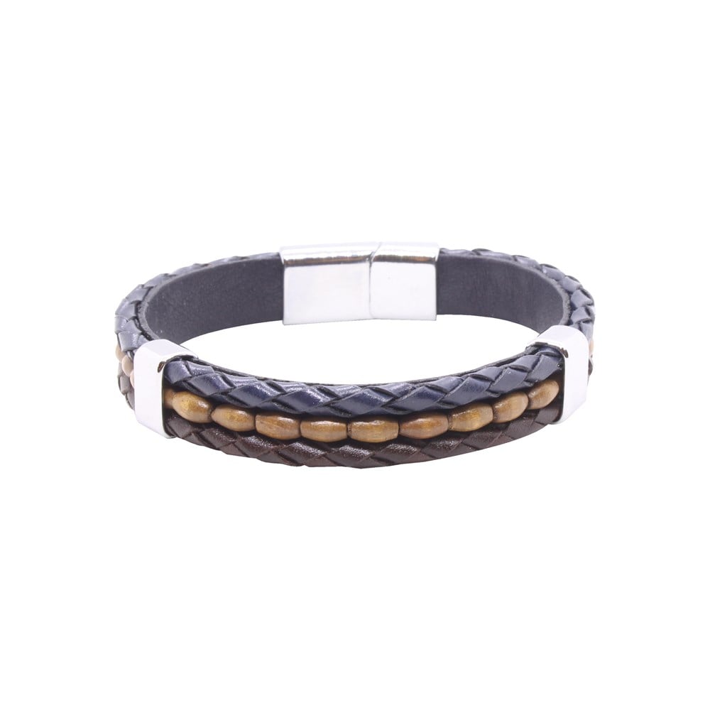 Leather Cool SeriesCMC8262Çelik Deri Bileklik