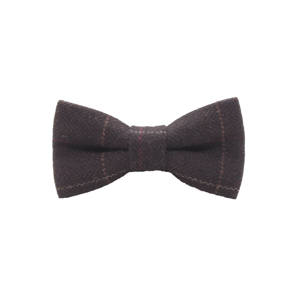 PapyonCMC9724Çizgi Desenli Kahverengi Papyon