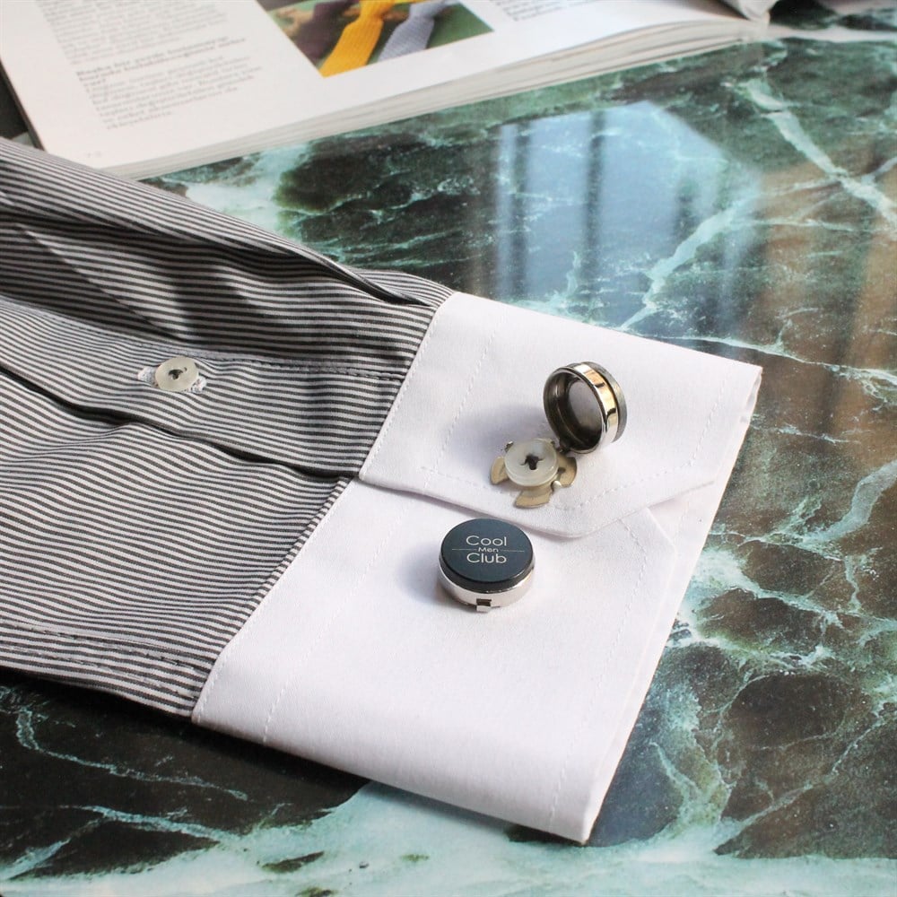 CoolMenClub Geçmeli Kol Düğmesi 