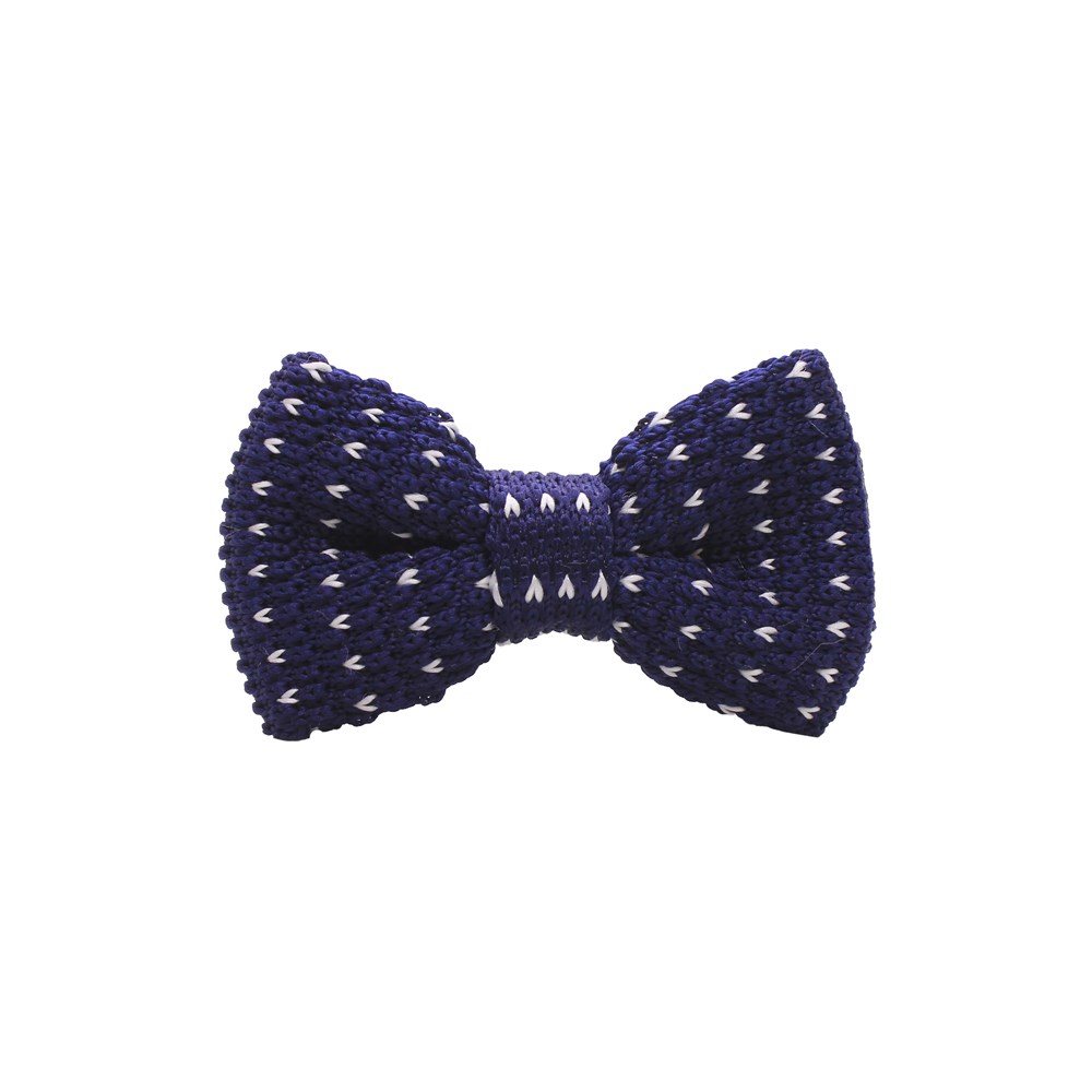 PapyonCMC9749Desenli Lacivert Çocuk Örgü Papyon