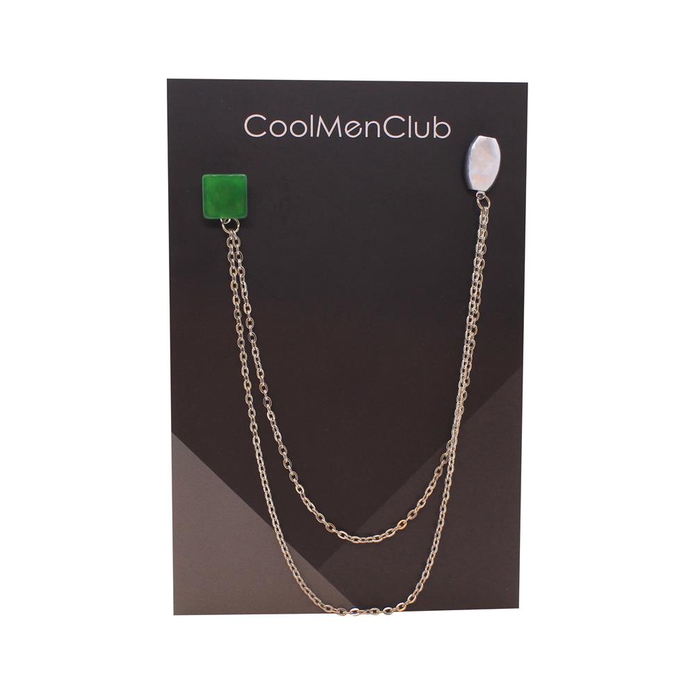 Jade Doğal Taş Ceket Yaka İğnesi