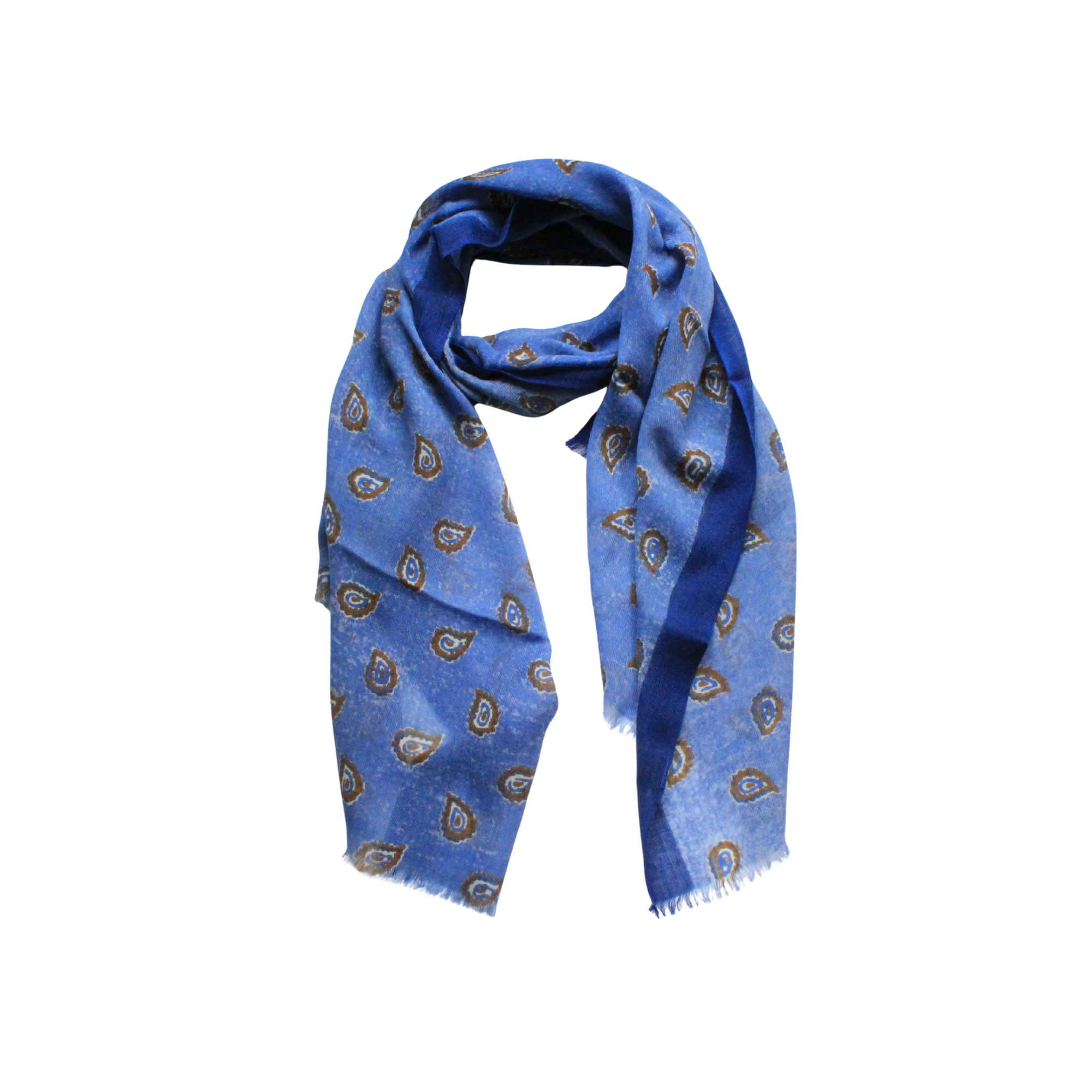 El Yapımı Desenli Yün Şal