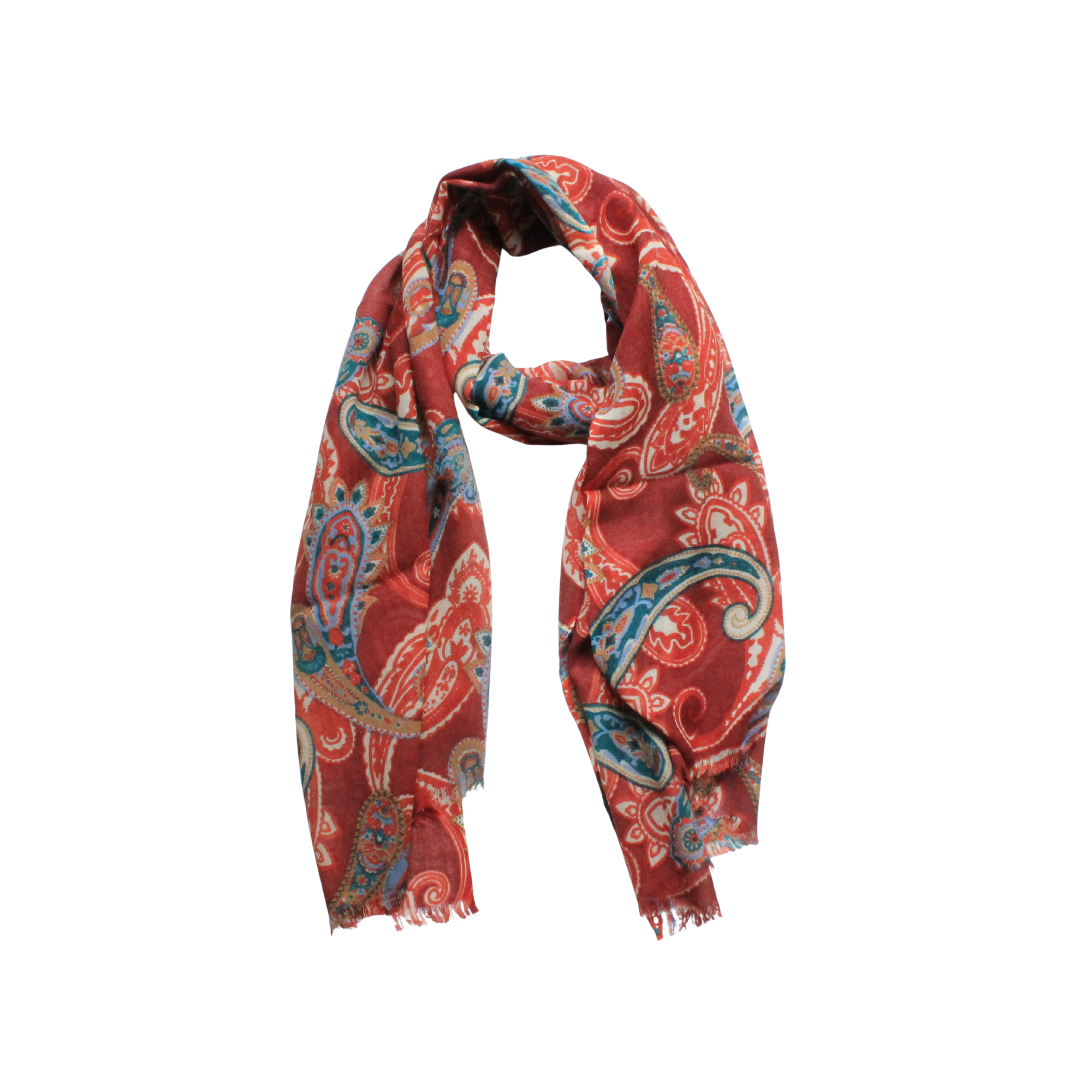 El Yapımı Şal Desenli Yün Şal