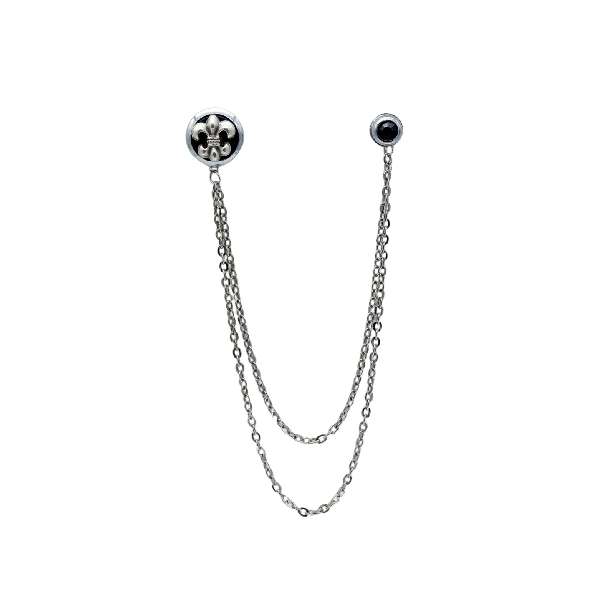 Fleur De Lis Figürlü Ceket & Gömlek Aksesuar Seti