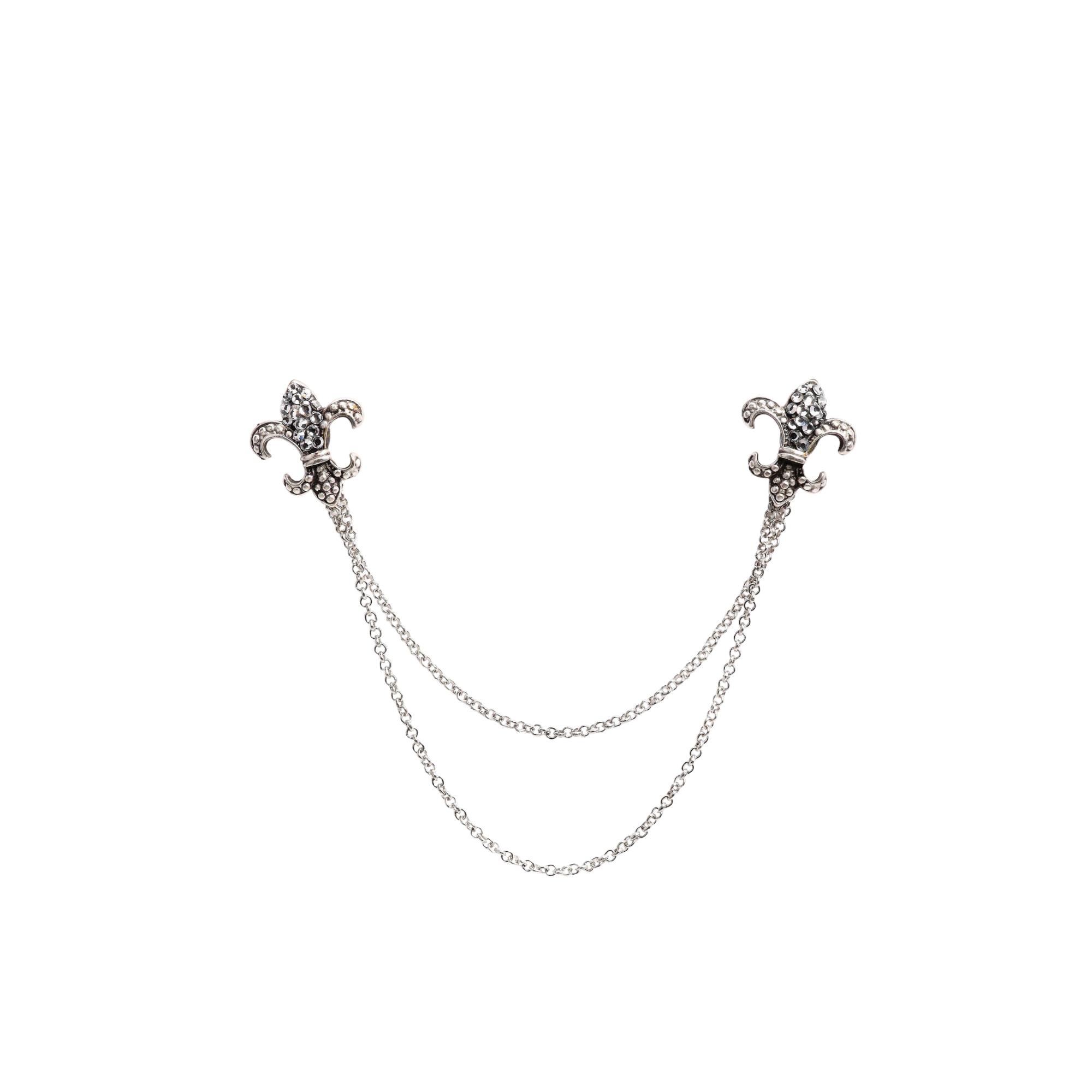 Fleur de Lis Figürlü Gömlek Yaka İğnesi
