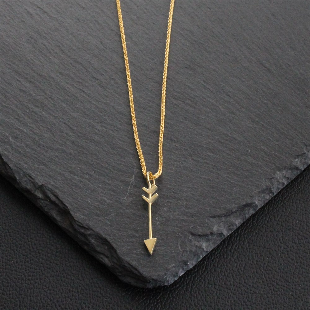 Gold Arrow Kolye