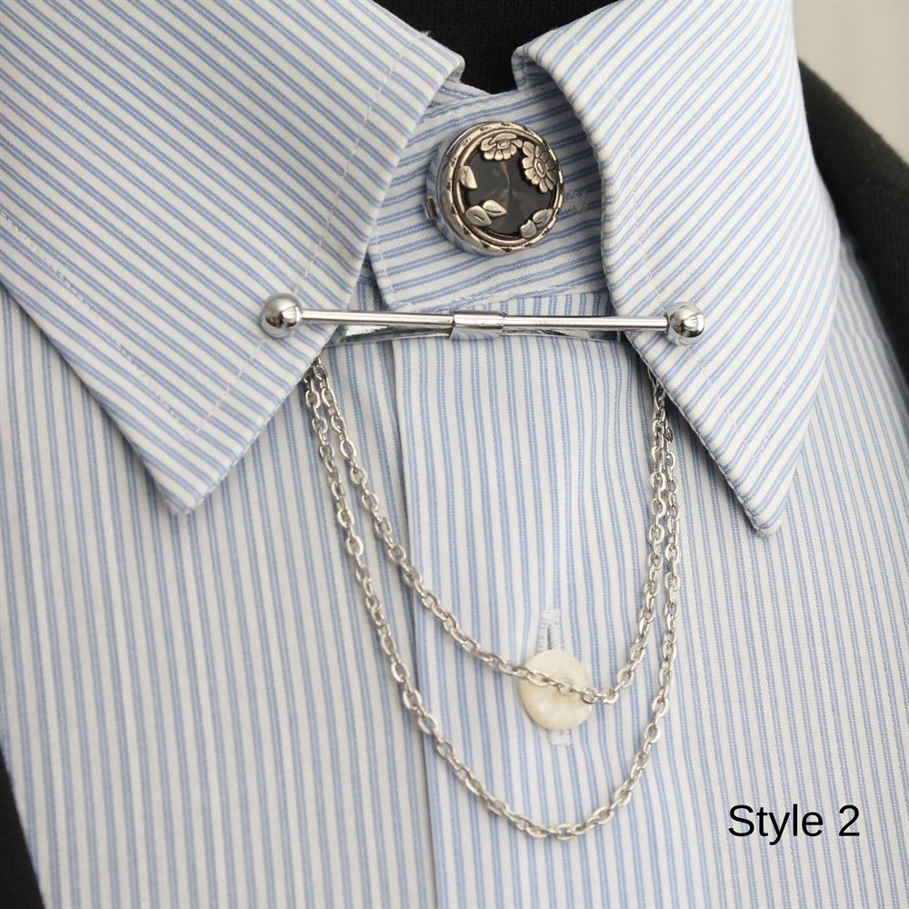 Gömlek Yaka İğnesi ve Düğmesi Seti