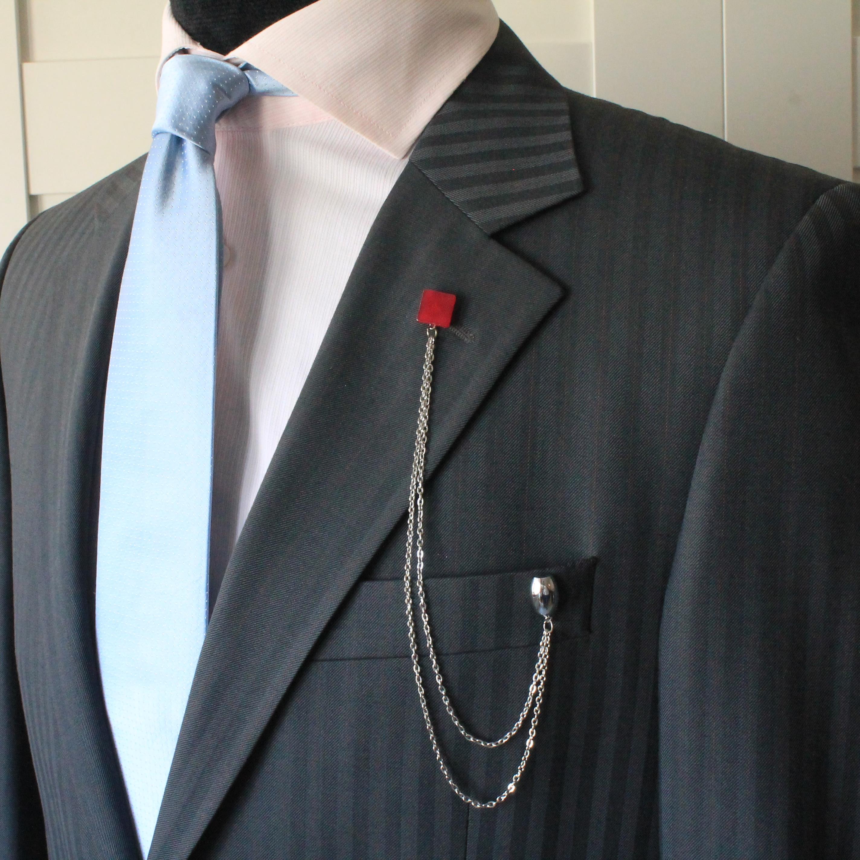 Jade Doğal Taş Ceket Yaka İğnesi