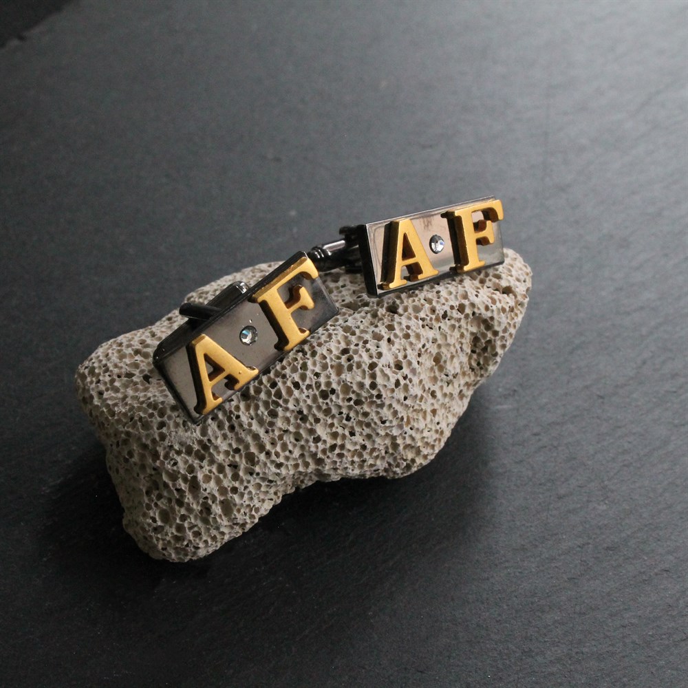 Kişiye Özel Harfli Klasik Kol Düğmesi