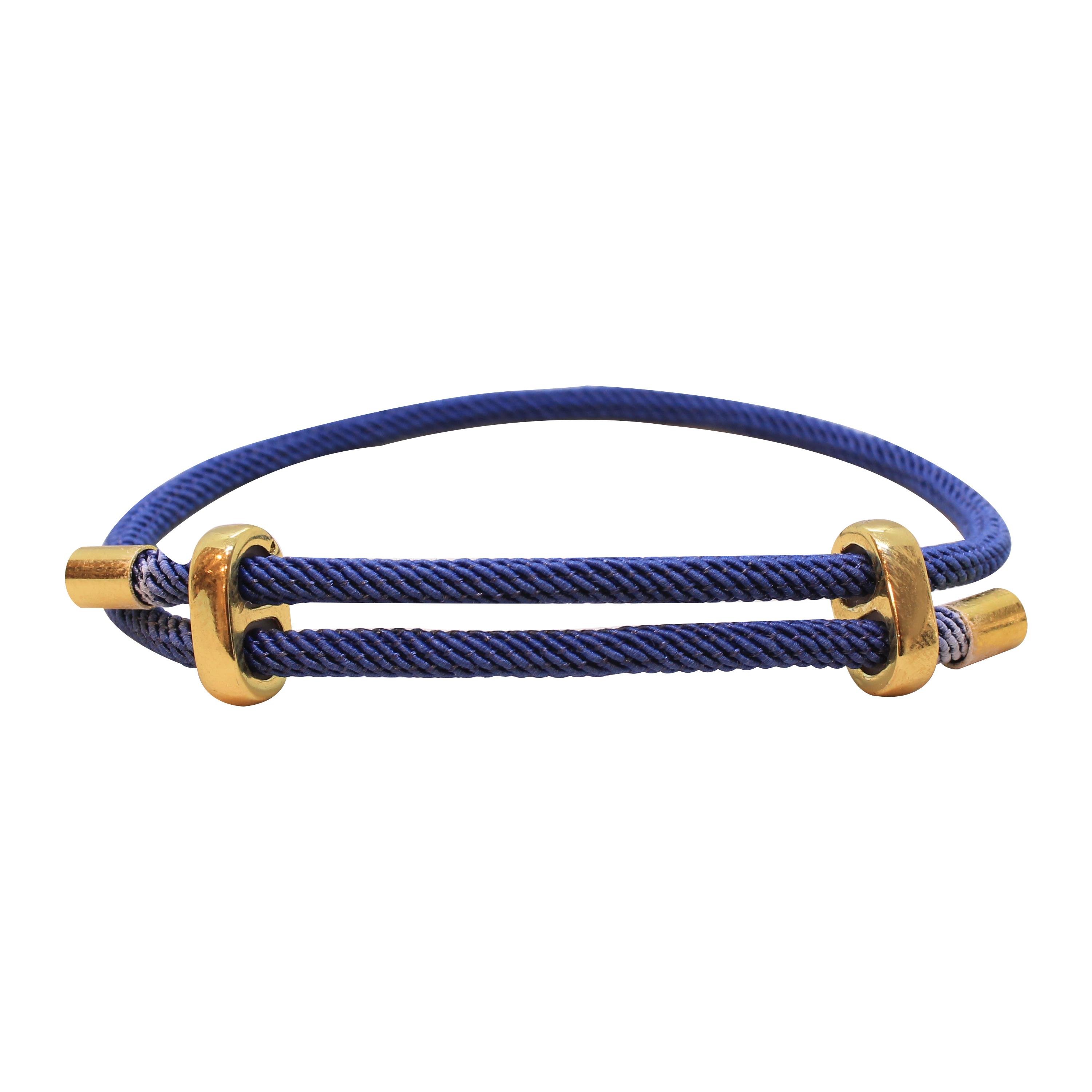 Leather Cool SeriesCMC2279Mavi Bronz İp Bileklik