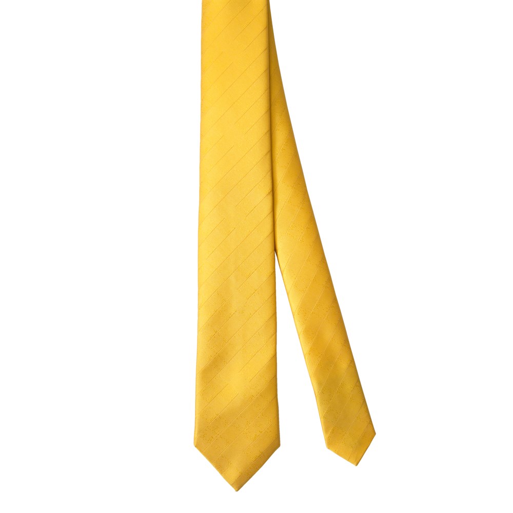 Desenli Sarı Kravat