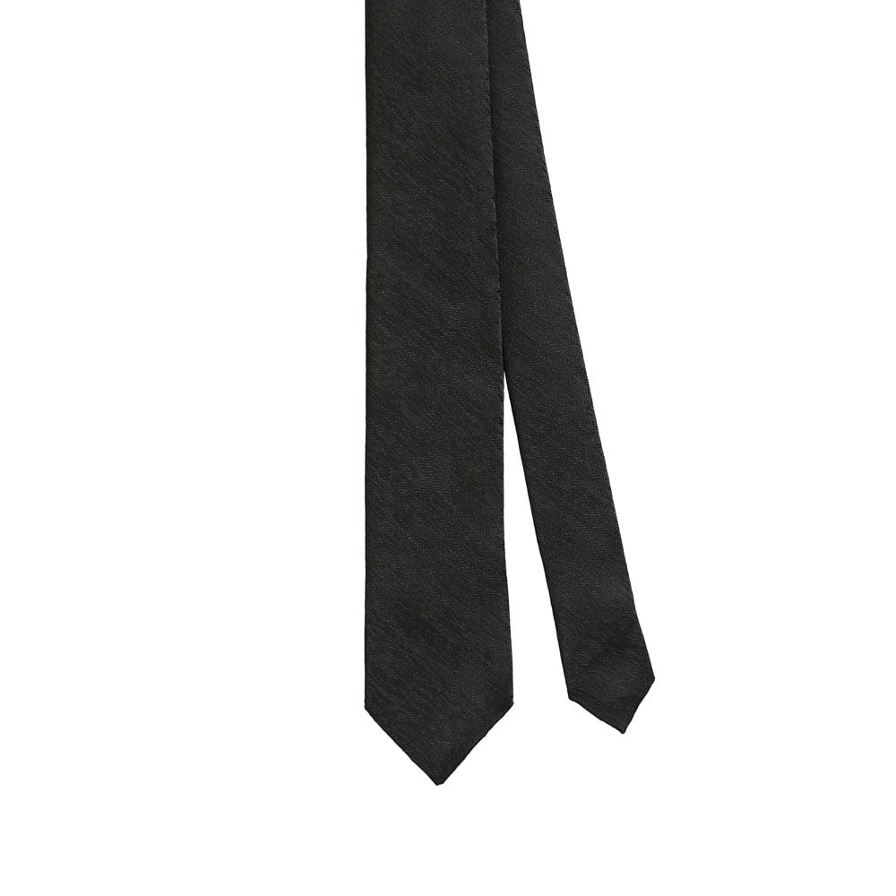 Desenli Siyah Kravat