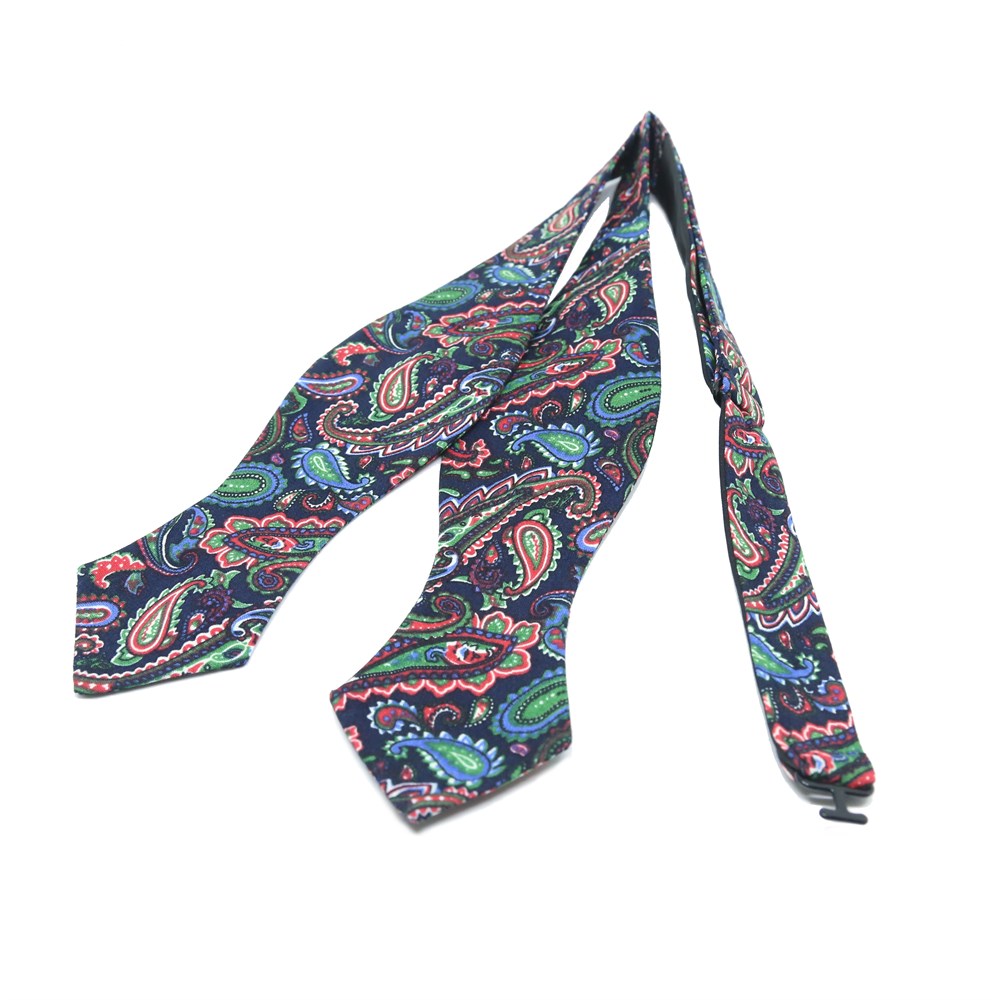 Karışık Desenli Açık Papyon