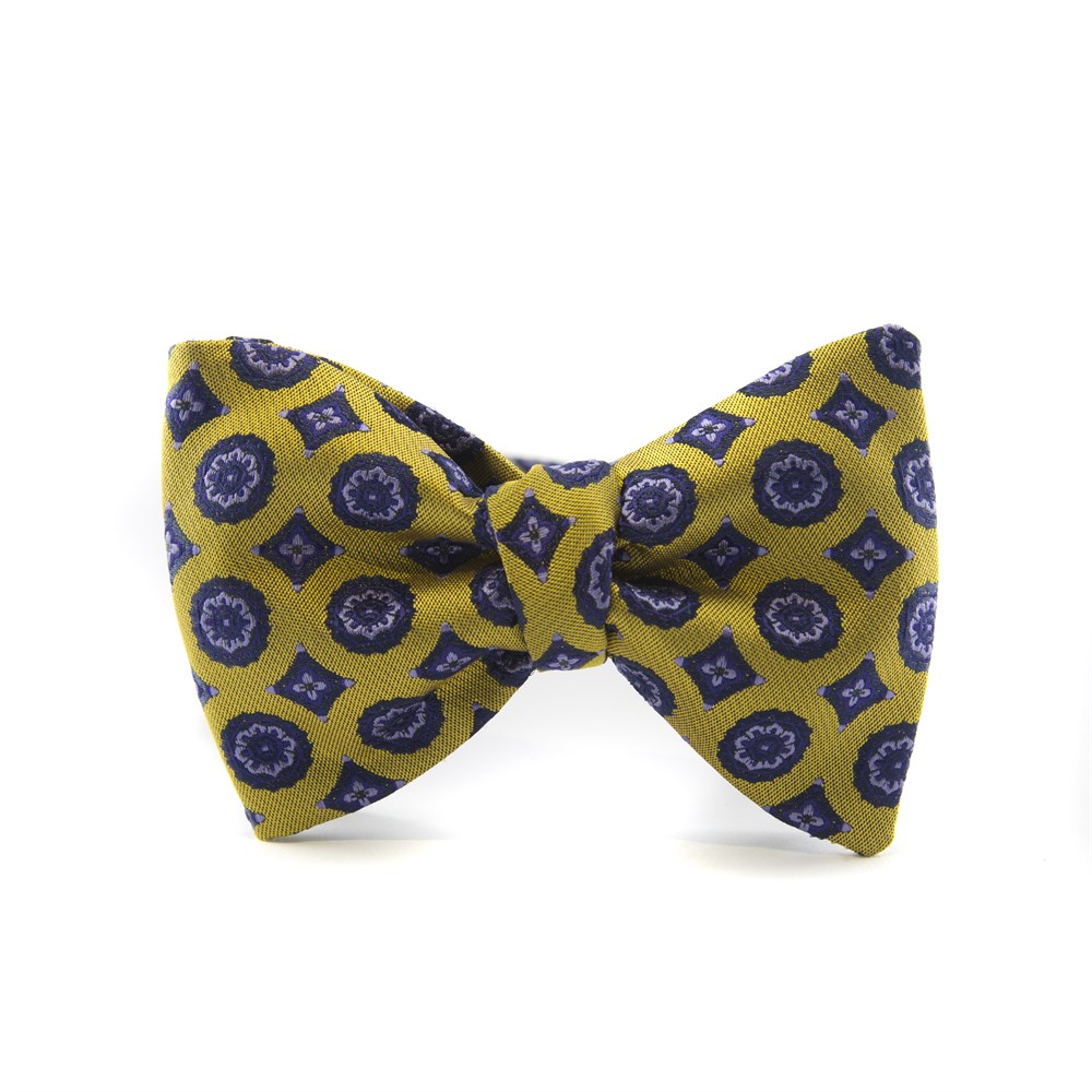 Karışık Desenli Açık Papyon