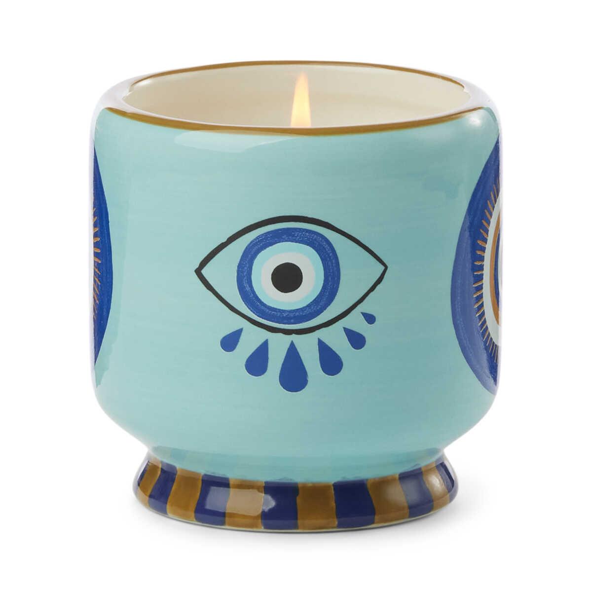 ADOPO SERAMİK KUTULU MUM GÖZ-INCENSE&SMOKE 226 gr.
