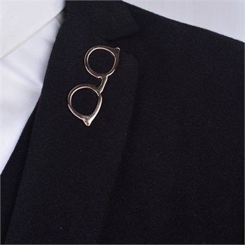 Gözlük Şekilli Broş