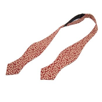 Çiçek Desenli Açık Papyon