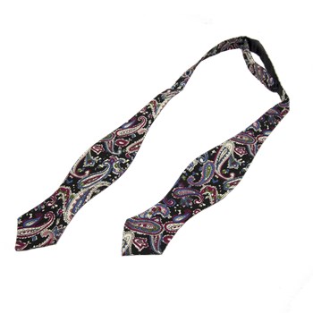 Karışık Desenli Açık Papyon